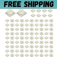 100 Pcs License Plate Screw Inserts Nylon Inserts For Front 100 Nut Clip Screws