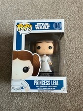 Star Wars Funko Pop Princess Leia #4 Blue Box Vinyl Figure Bobble Head