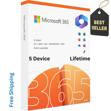 Microsoft 365 Professional 5 PC or Mac lifetimeLicense with USB media