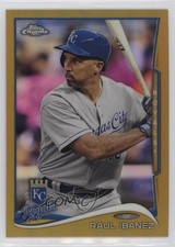 2014 Topps Chrome Update Mega Box Gold Refractor /250 Raul Ibanez #MB-28 a2f