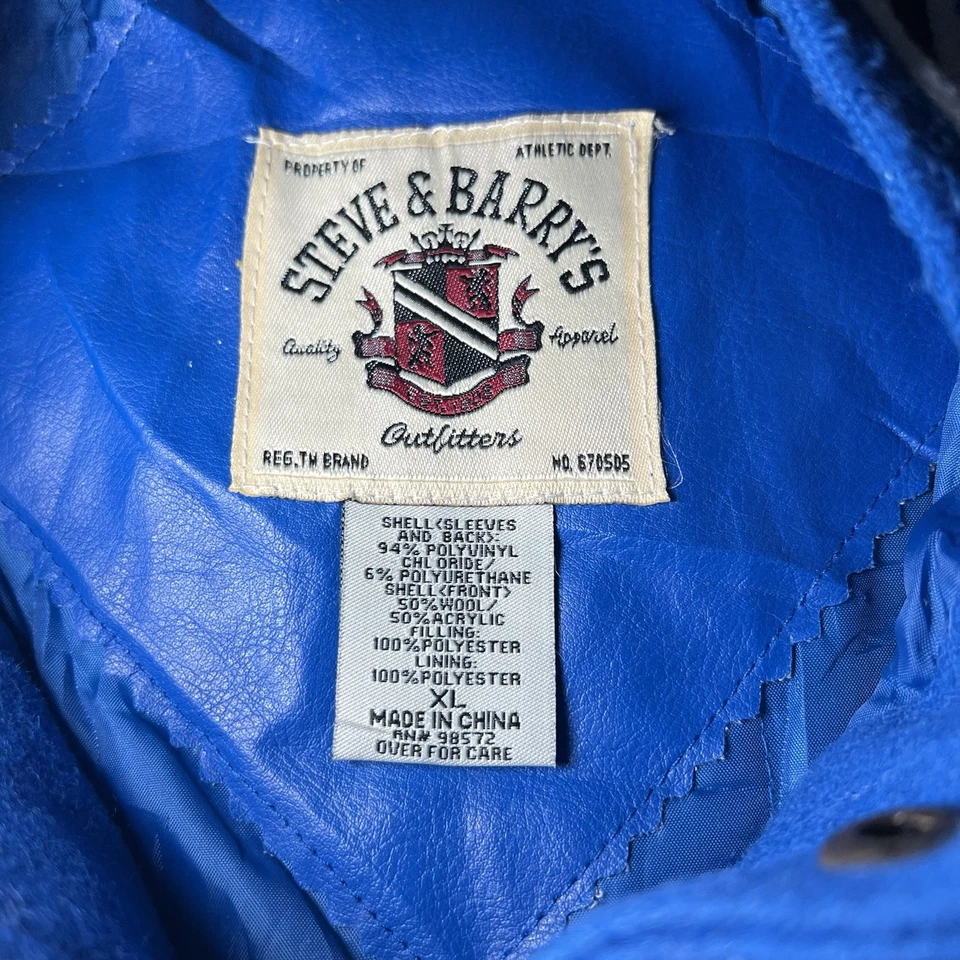 Duke Blue Devils Jacket Men Size XL Varsity Blue Steve And Barry’s Vintage - Image 4 of 4