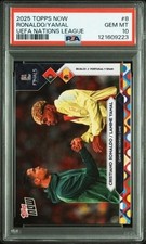 PSA10 2025 TOPPS NOW UEFA NATIONS LEAGUE 8 CRISTIANO RONALDO/LAMINE YAMAL