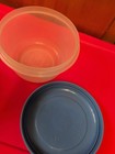 Vintage Rubbermaid Servin’ Saver Round Food Storage #2 & 3  W/ Blue Lids Lot — photo 5