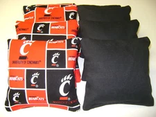 8 CORNHOLE BEAN BAG BAGGO CORN HOLE CINCINNATI BEARCATS