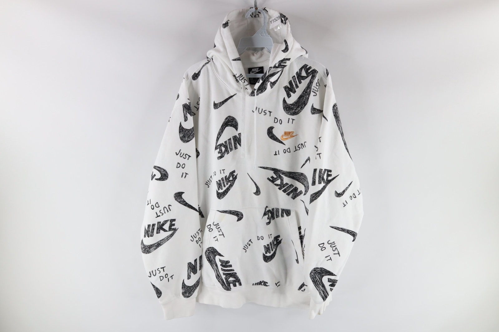 NIke Mens Size XL Distressed Spell Out 