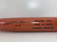 Mets Marlins Paul Lo Duca Signed Game Issued Bat