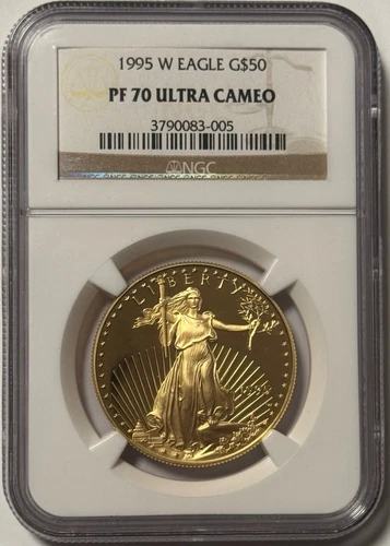 1995 W 1 Oz $50 Proof Gold American Eagle NGC PF70 Ultra Cameo 3790083-005