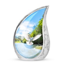 White Dove Urn For Ashes - Urn For Human Ashes - Urn For Ashes For Women