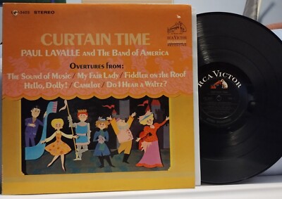 PAUL LAVALLE & BAND OF AMERICA Curtain Time RARE 1965 DG RCA/VICTOR STEREO LP