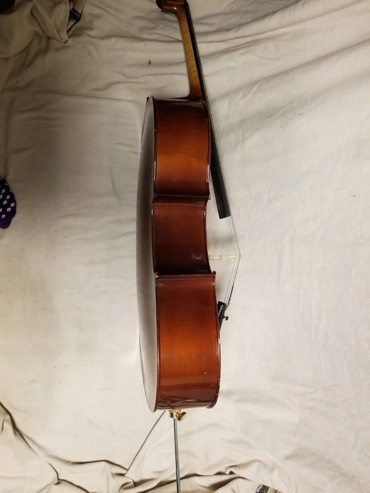 Violonchelo 1/2 usado, estuche blando, arco, Palatino 450-1/2 Foto 2 de 4
