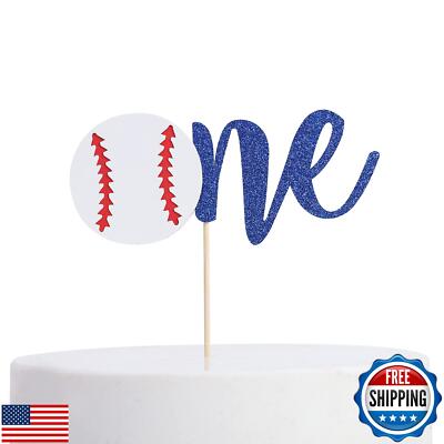 Baseball 1st Birthday Banner - Crown, High Chair Banner, Cake Flag, All-Star 