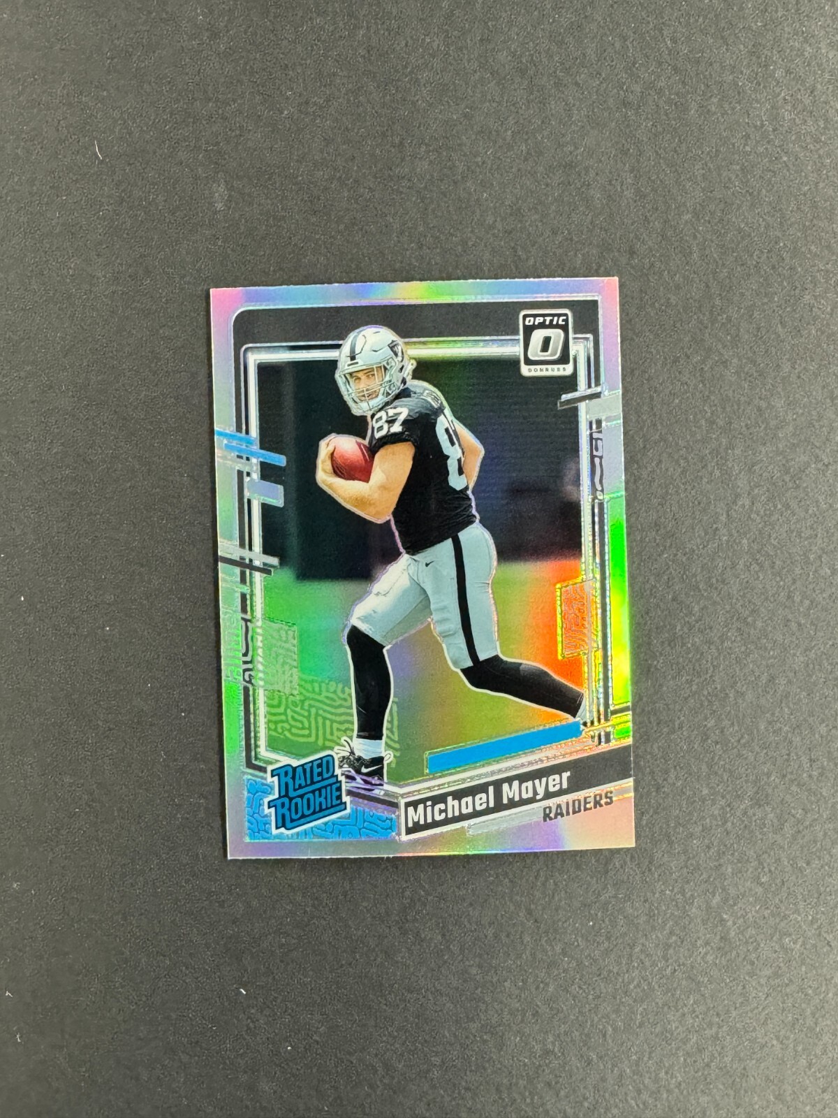 Michael Mayer 2023 Panini Donruss Optic Rated Rookie Holo RC #260 Raiders