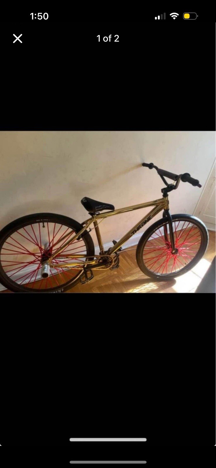 Throne Cycles The Goon 29 In BMX Bike Gold