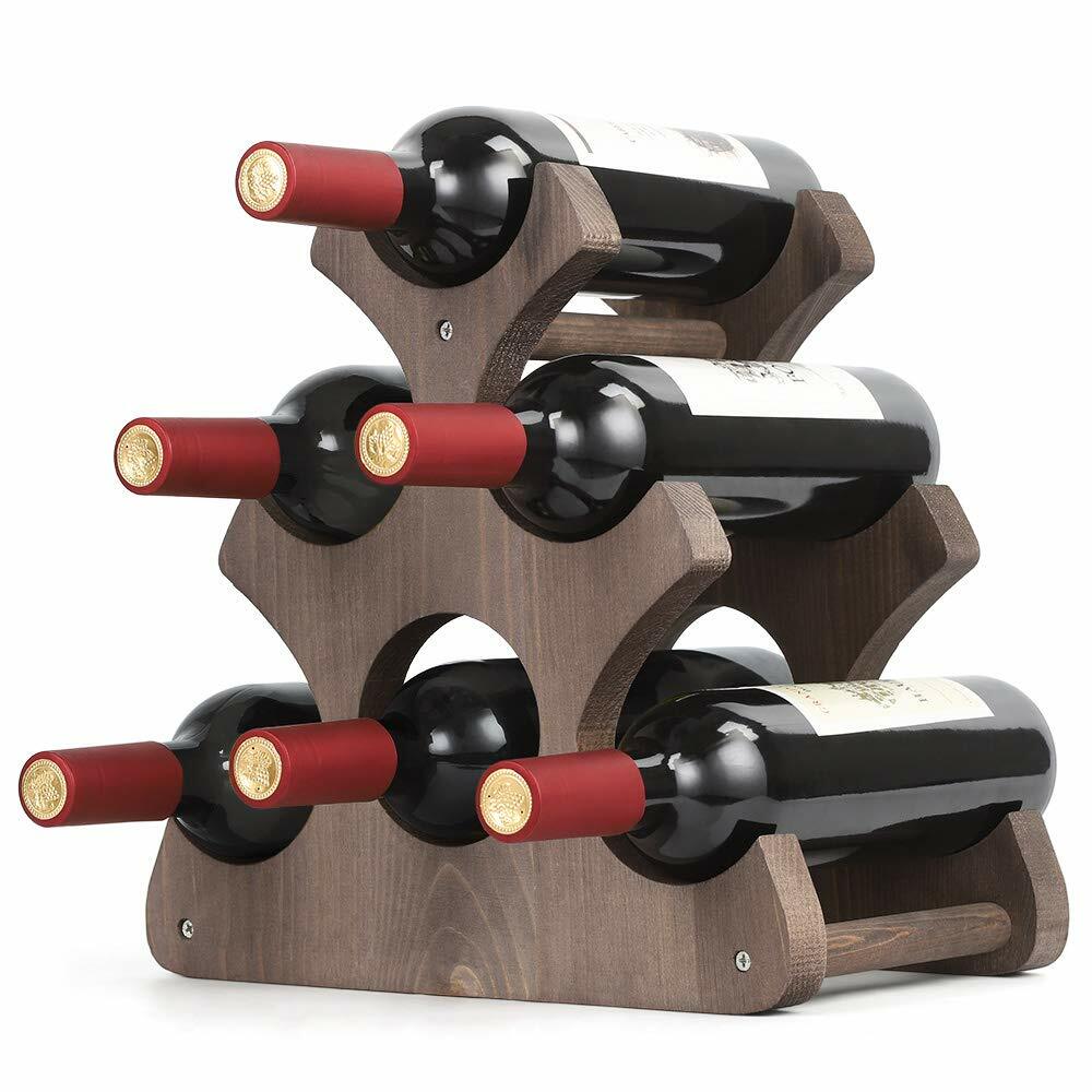 Industrial Wine Bottle Holder Rustic Countertop For Sale Online Ebay