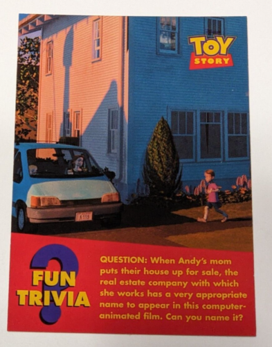 Tarjeta coleccionable Disney Toy Story serie 2 1996 SkyBox trivia divertida #44 - Imagen 1 de 2