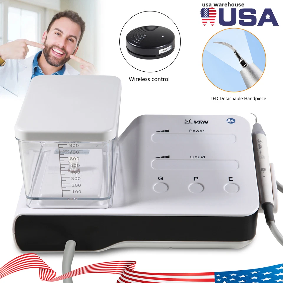 Dental Ultrasonic Piezo Scaler Fit Woodpecker EMS Cavitron Tip LED Handpiece USA - Image 3 of 4