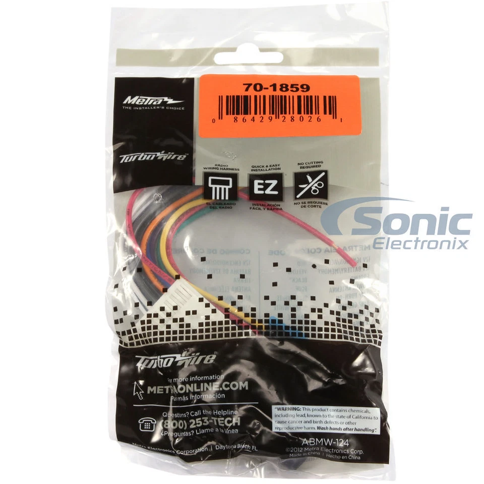 Arnés de interfaz amplificada Metra 70-1859 1999-2002 para camiones/SUV de tamaño completo GM Foto 2 de 2