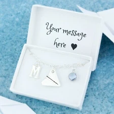 Paper Plane Bracelet, Personalised Gift, Origami Jewellery, Teenager Gifts