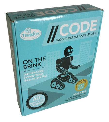 ThinkFun On The Brink Coding Game - STEM Robot Logic Puzzle (40 Lvls) - Picture 2 of 6