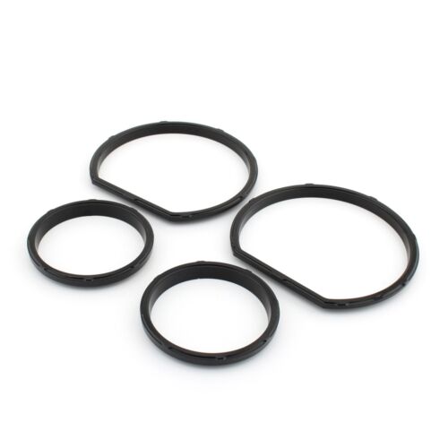 4X All Black Gauge Bezel Kit For Harley Touring Street Glide FLHT FLHX 2014-2023 - Picture 3 of 10