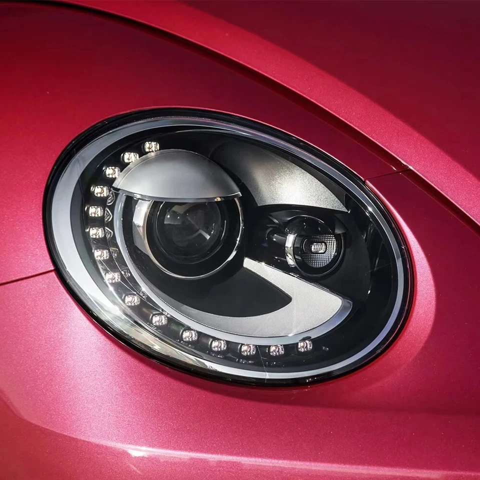 Conjunto de faros LED de repuesto haz alto bajo para Volkswagen Beetle 2013-2019 Foto 3 de 4