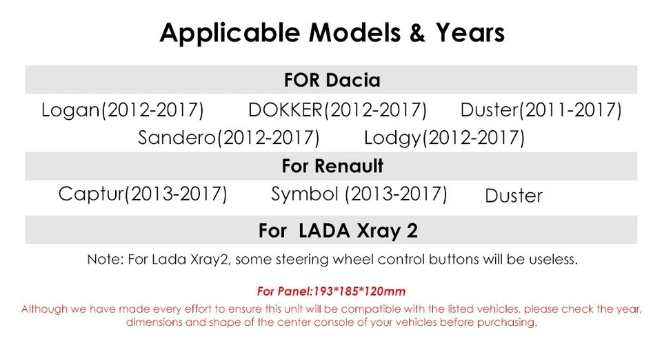 Car Stereo For Renault Duster Dacia Logan Sandero Android 12 GPS Radio Head Unit - Image 4 of 4