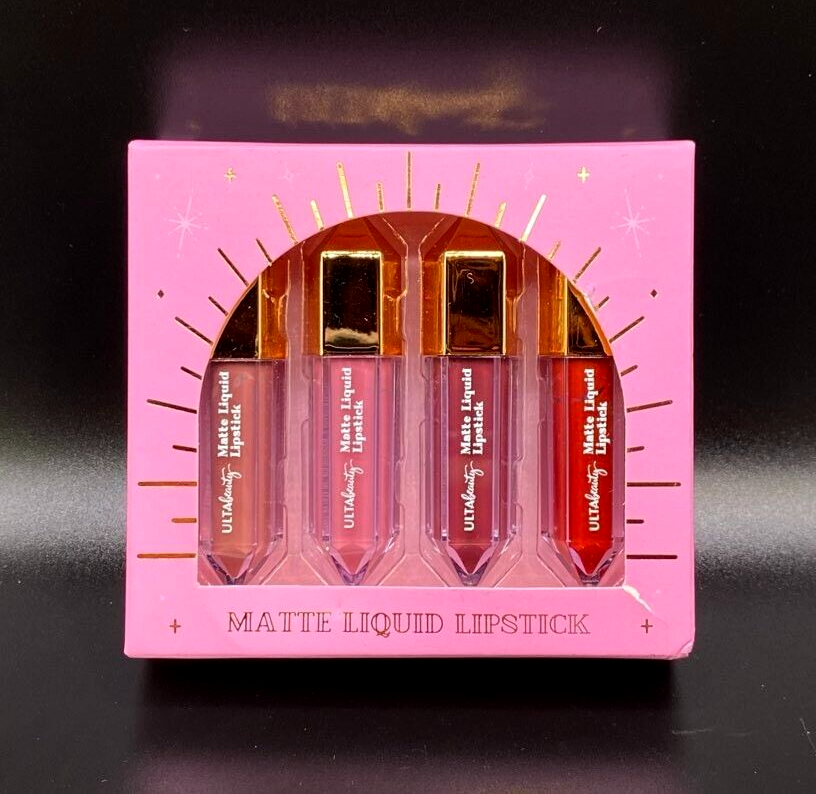 Ulta Beauty 4 Piece Mini Matte Liquid Lipstick Gift Set NIB NEW