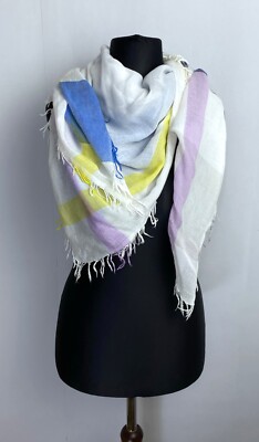 JIL SANDER Light Cotton Scarf Shawl Black Label