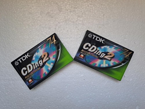 Lot De 7 Cassettes Audio Vierges TDK CDing2 90 - Neuves Sous Blister