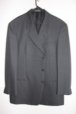 BLACK GIORGIO ARMANI STRETCH WOOL SPORT COAT sz 44L mani suit jacket MADE ITALY