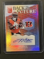 2018 Elite Bengals Joe Mixon Auto - SP Back to the Future Signature #d 39/99
