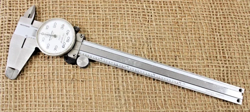 Mitutoyo Dial Calipers 6" .001" Machinist Tool Stainless Hardened 505-637 Japan