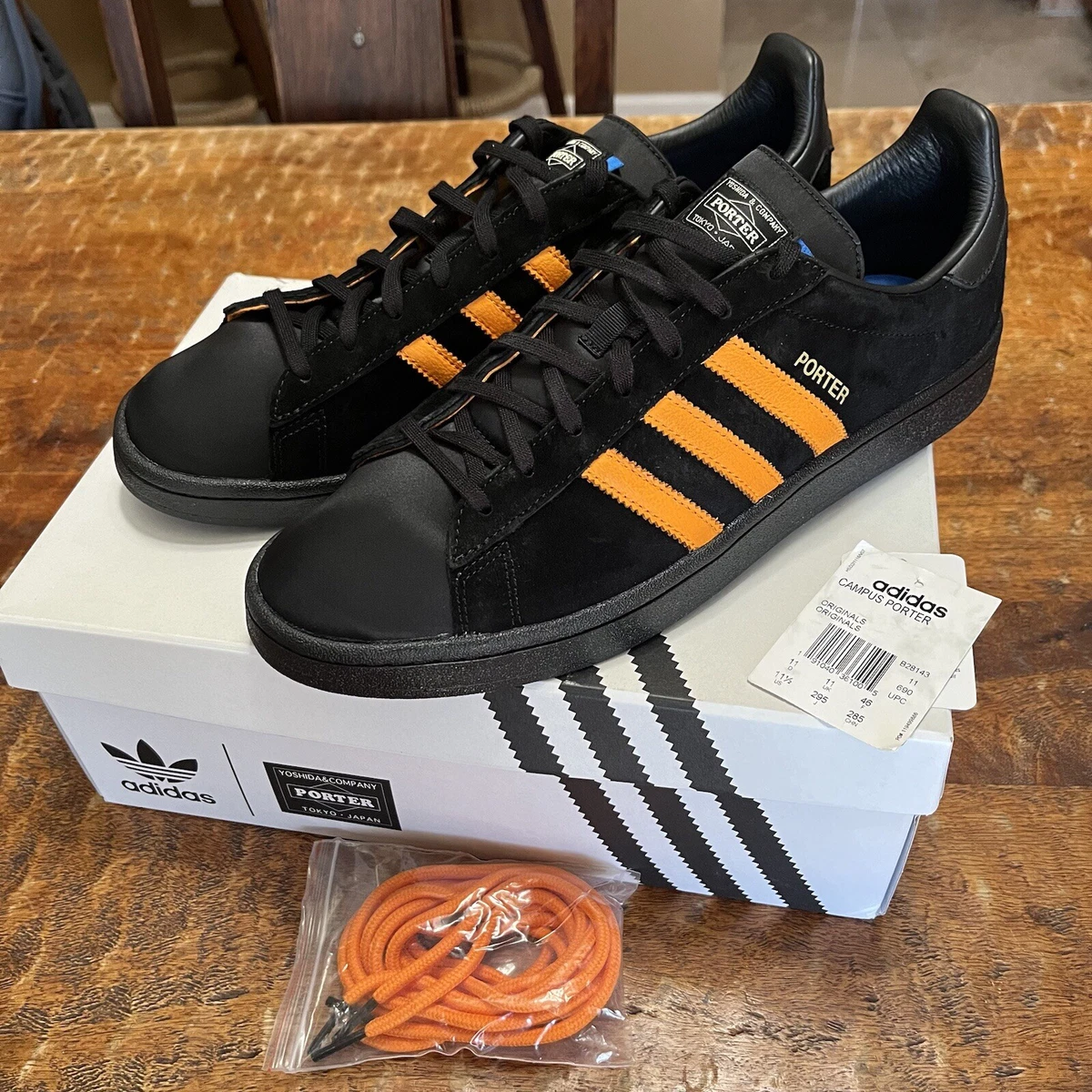 machan様 porter adidas adidas Porter x Campus Black Orange for Sale | Authenticity