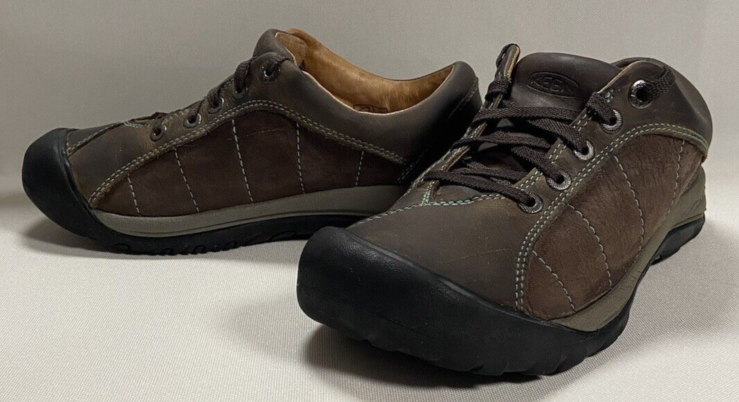 Scarpa donna Keen Presidio taglia 7 marrone atletica passeggio trail sneaker escursionismo