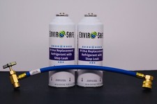 134 Replacement Refrigerant W Stop Leak 2 Cans Charging Hose