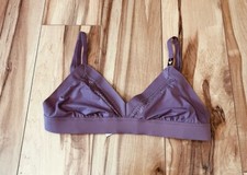 Victoria's Secret Sz Small Unlined Bralette Mauve Lace Triangle New W/tags