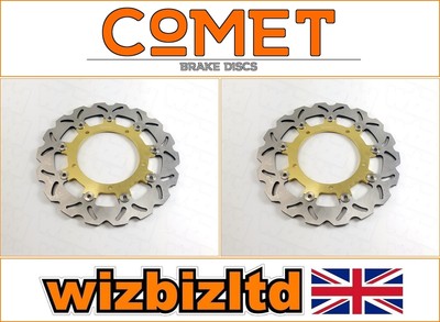 Yamaha FZ6 Fazer S2 (Non ABS) 2007-2009 [Pair Comet Front Gold WF Brake Discs]