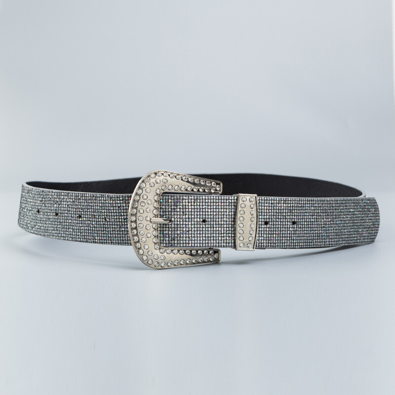 PU Faux Leather Rhinestone Pearl Belt for Dresses Pants Amazon.com: Wriidy Pearl Belt White Women Wasit Chain  main image 2