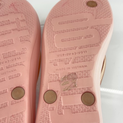 Fitflop Womens Surfa Sandal Size 11 Pink Gold Thong Slide Flip Flop Toning - Picture 9 of 10