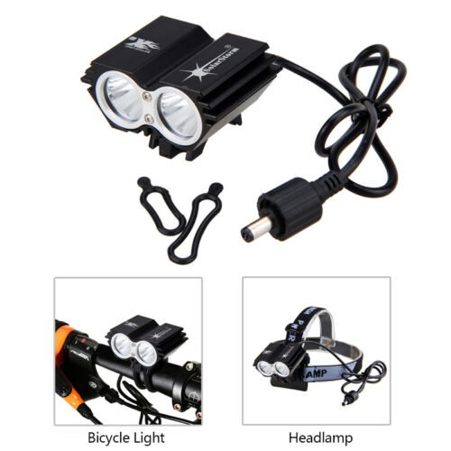Faro de bicicleta SolarStorm 8000LM luz frontal para bicicleta de carretera 2X U2 LED - Imagen 2 de 12