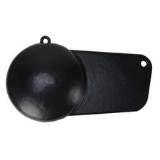 3006.6747 Pancake Downrigger Weight with Protective Coating - 8 lbs.Black