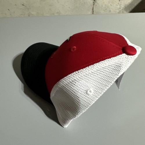 Louisville Cardinals Red Black Trucker Adjustable Baseball Cap Hat Licensed NCAA - Picture 3 of 9