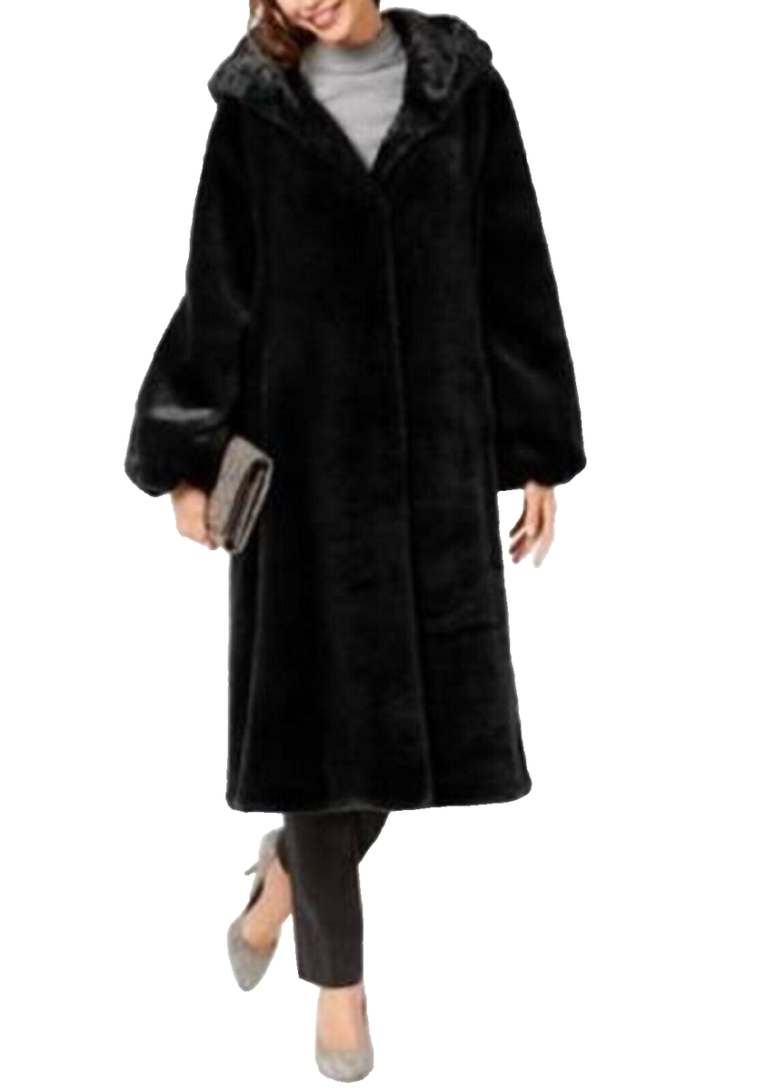 Jones New York Women's Winter Formal Faux Fur long Coat Jacket XL fit 1X  $400