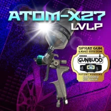 Atom X27 Auto Body LVLP Spray Gun Professional-Quality Car Paint Applicator!
