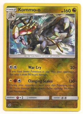 pokemon card kommo o 141/145 Kommo-o Gx main image 1