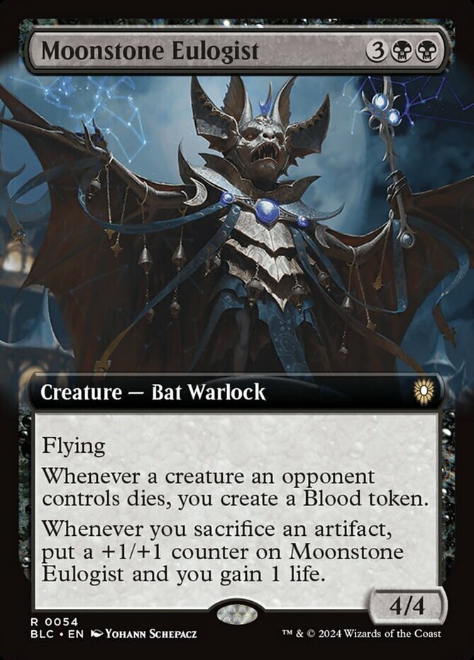 Near Mint x 4 Moonstone Eulogist - Extended Art Commander: Bloomburrow Variants