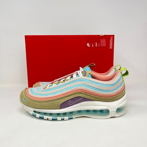Nike Air Max 97 SE Sail Wheat Grass Athletic Shoes DQ4126-400 Youth Size 6.5 - Picture 2 of 9