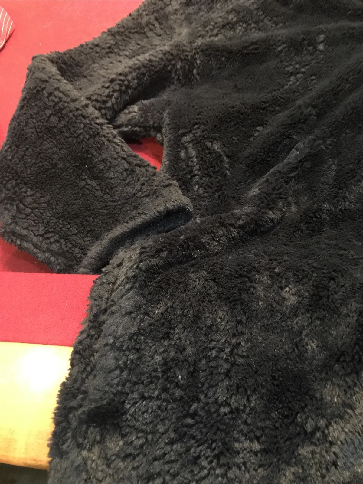 UNDERCOVER CAPPOTTO PILE BLU Victoria’s Secret 1 4 zip con cappuccio spesse tasche sherpa oversize