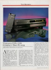 Yamaha - CDX-1120 CD Player - Full Original Test Report - 1989