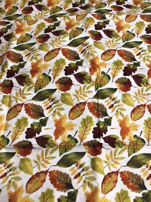Leaves All Over Cotton Window Valance Handcrafted Free Shipping